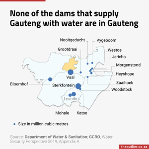 None of the dams that supply Gauteng with water are in Gauteng