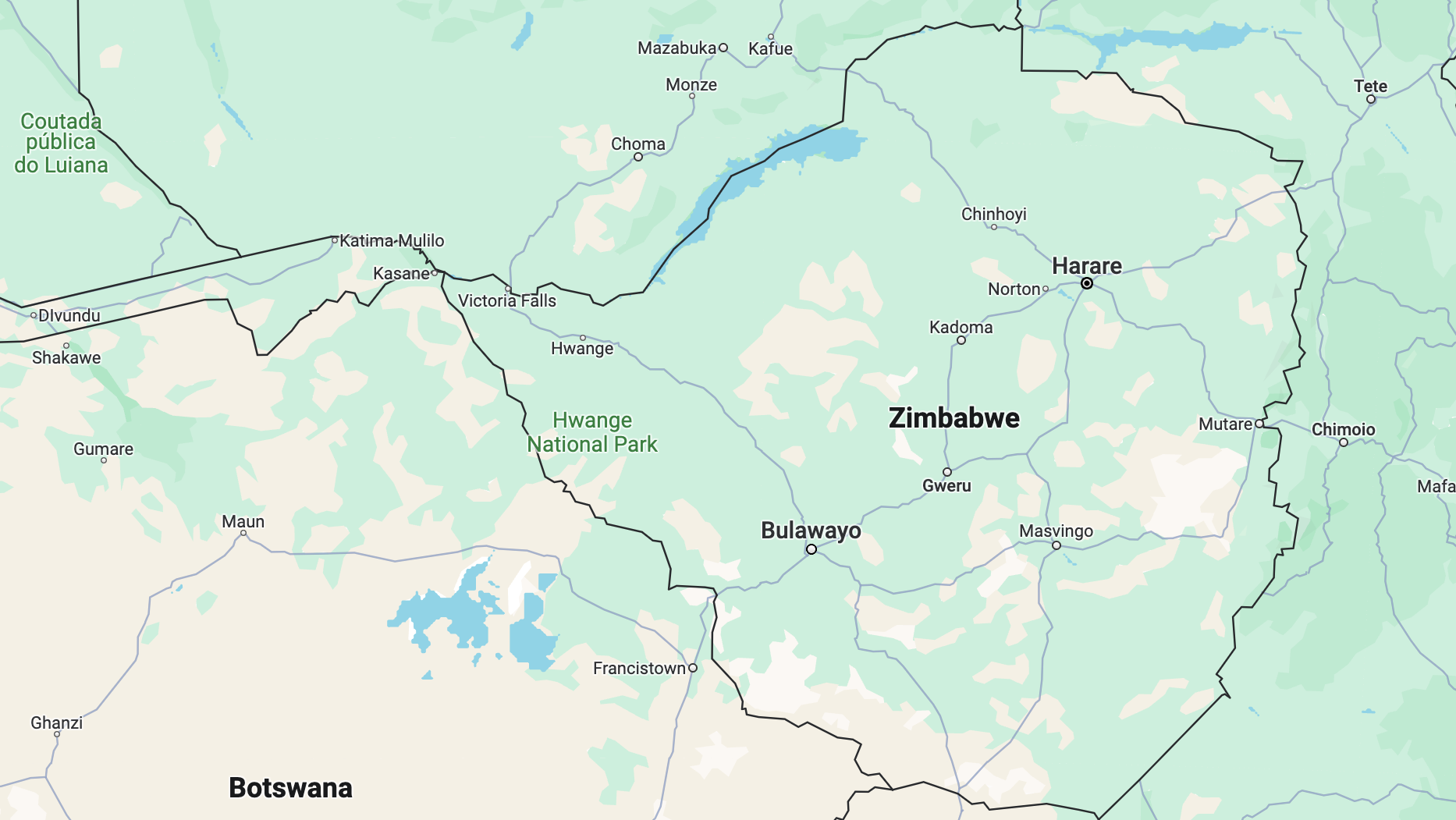 How to make a Zimbabwean elections map